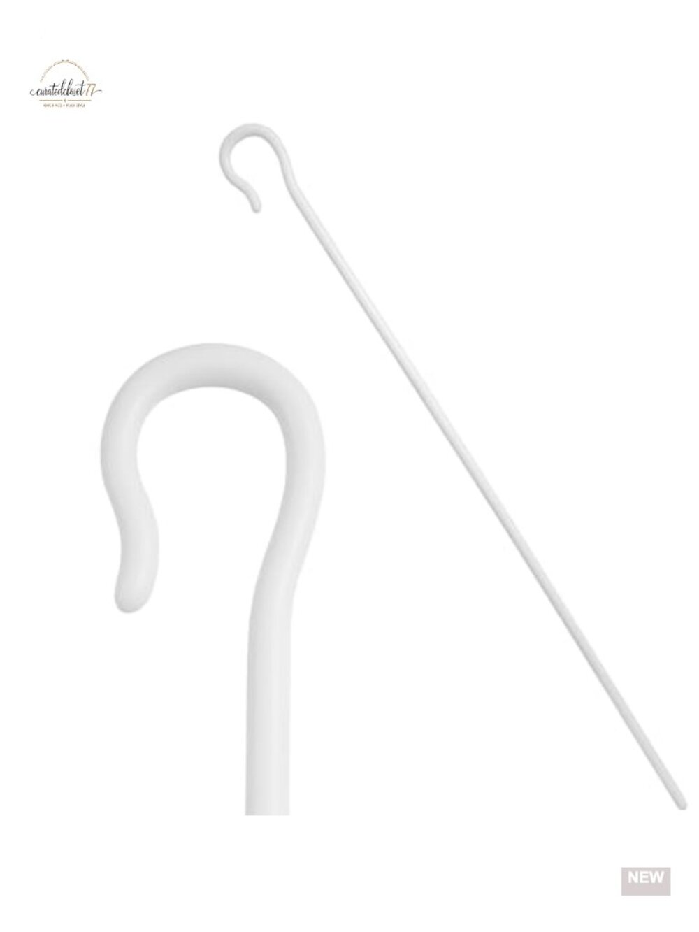 Shepherd Staff Crook Cane Costume Prop PE Adjustable 63in
